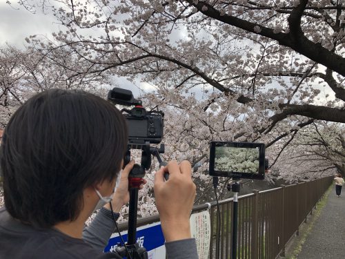 撮影現場の様子2022年